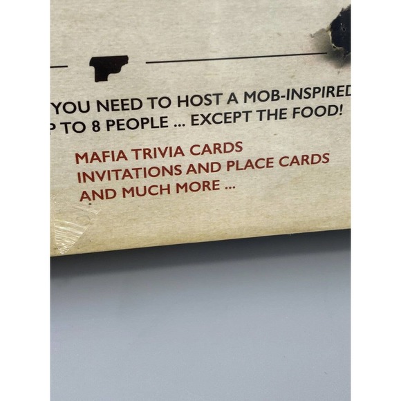 Dinner with the Mafia Mob Themed Dinner Party Kit & Trivia Dining Game & CD NEW - Picture 7 of 9